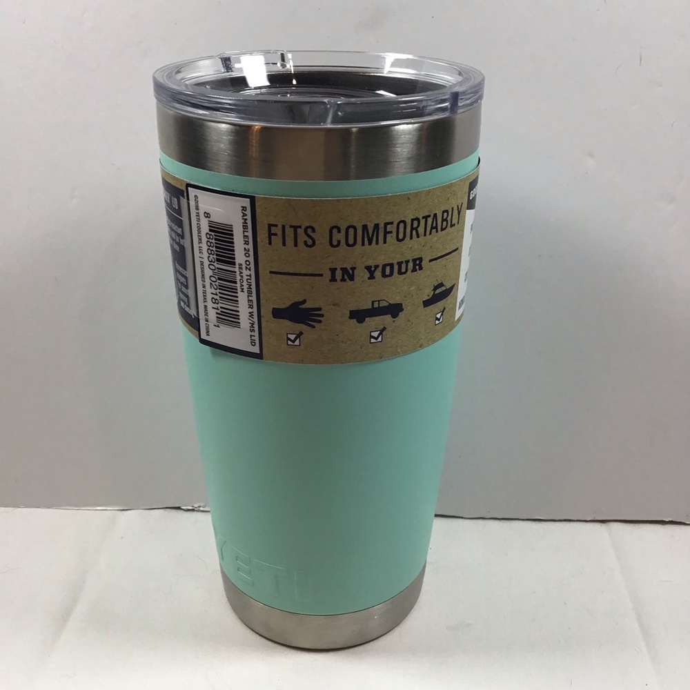 Rambler 20 oz Stainless Steel Tumbler with Magslider Lid in Seafoam NEW - Picture 4 of 9